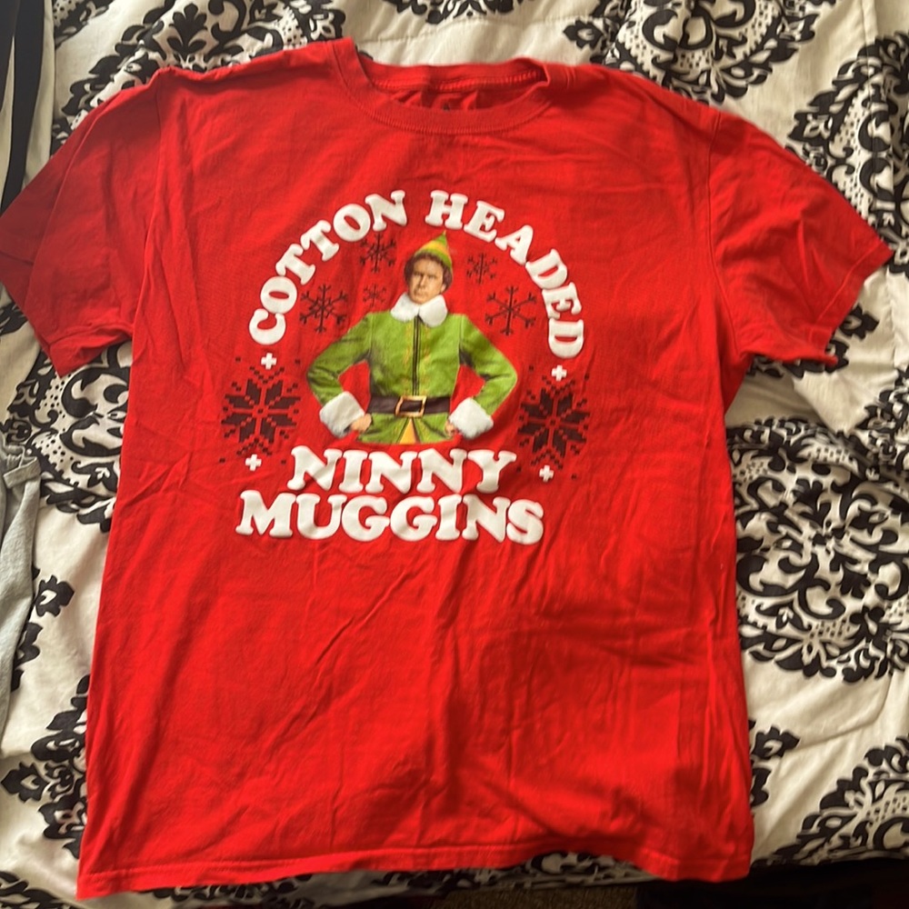 Elf shirt sleeve tee, cotton headed Ninny Muggins